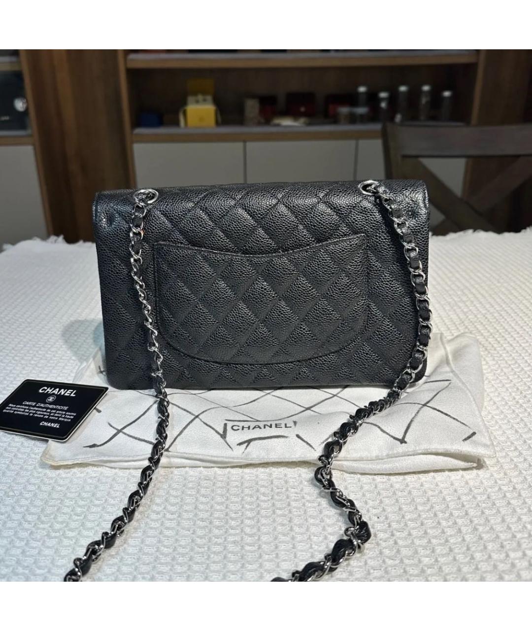 CHANEL Черная кожаная сумка тоут, фото 2