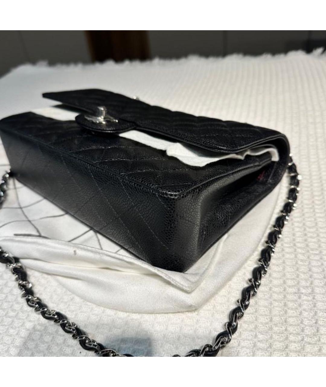 CHANEL Черная кожаная сумка тоут, фото 3