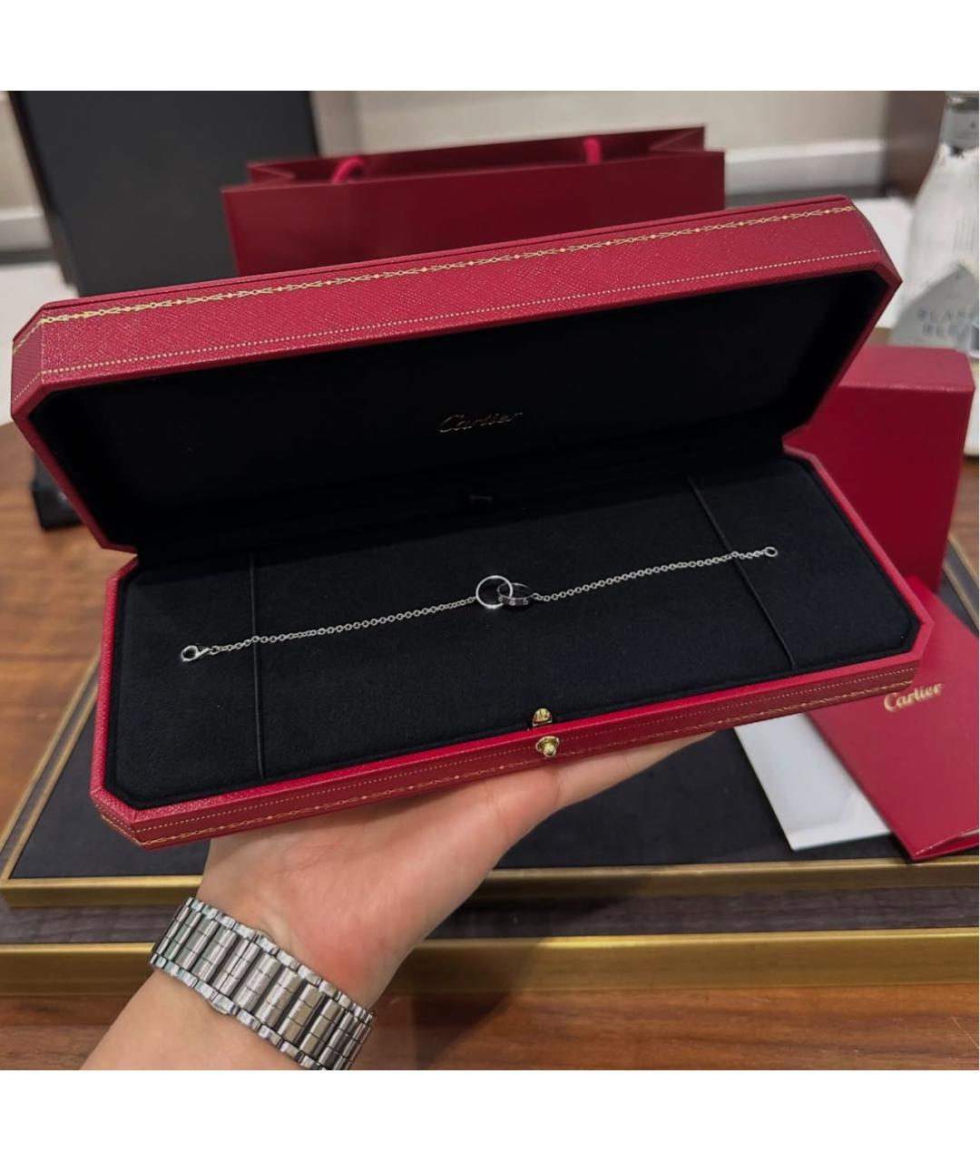 CARTIER Белый браслет из белого золота, фото 3