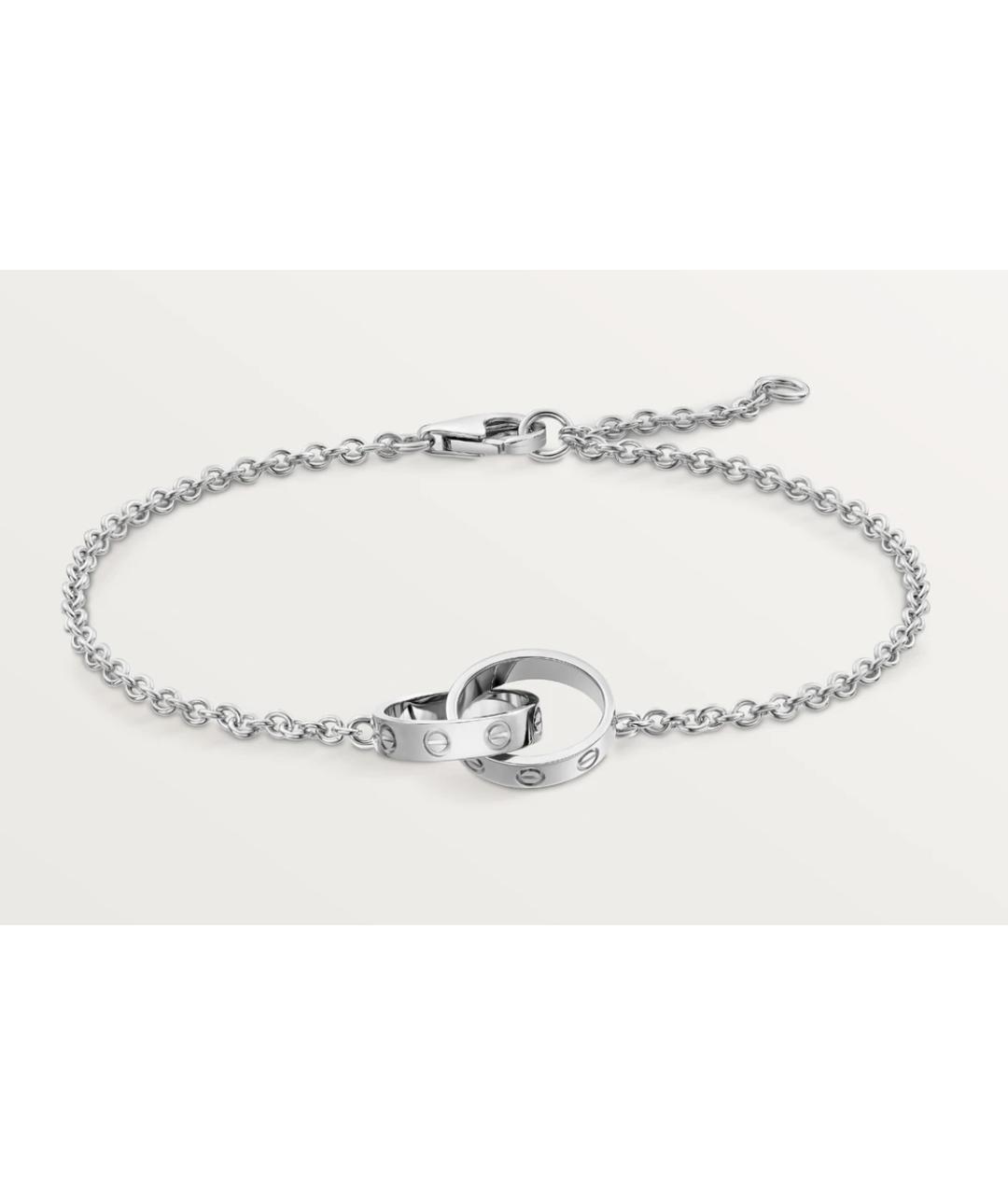 CARTIER Белый браслет из белого золота, фото 4