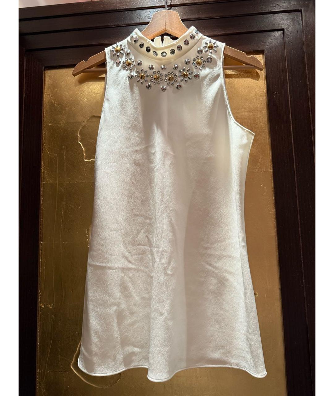 MOSCHINO Белая полиэстеровая блузы, фото 4