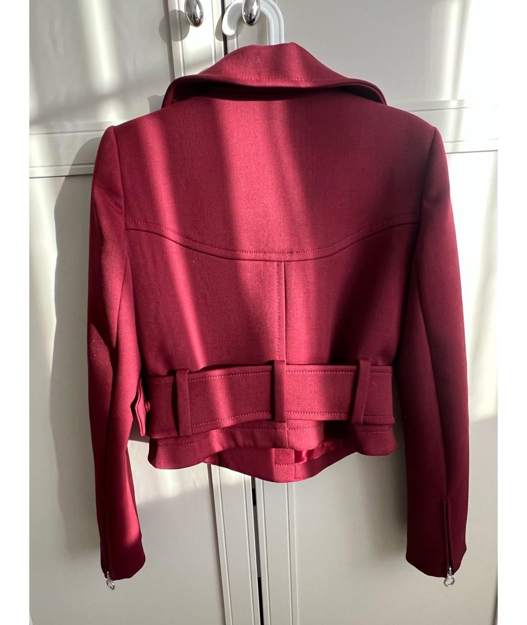 Carven Бордовая хлопковая куртка, фото 2