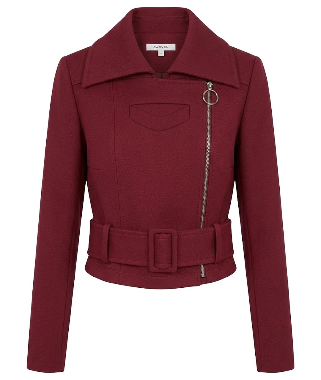 Carven Бордовая хлопковая куртка, фото 1