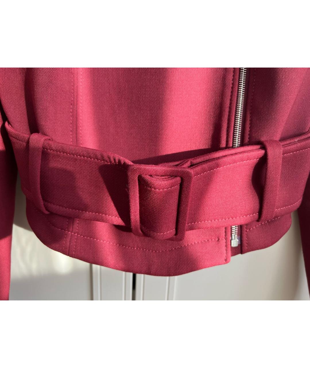Carven Бордовая хлопковая куртка, фото 5
