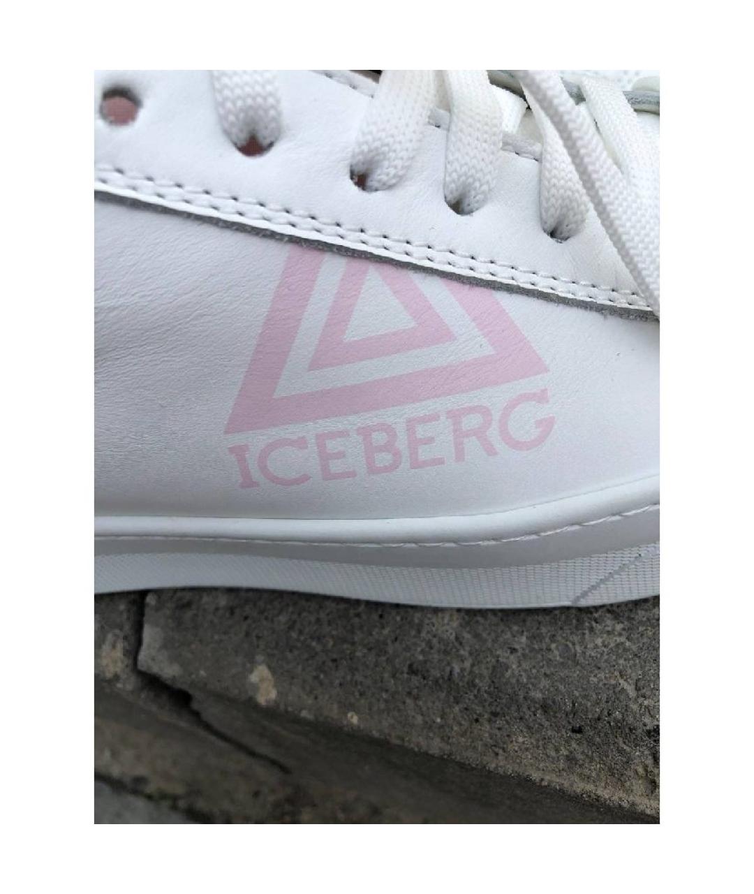 ICEBERG Белые кожаные кеды, фото 5