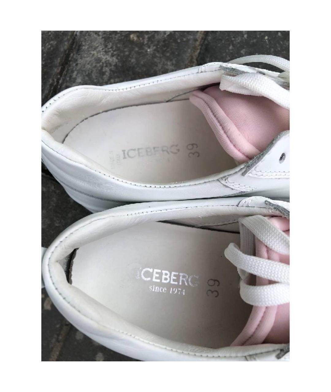 ICEBERG Белые кожаные кеды, фото 3