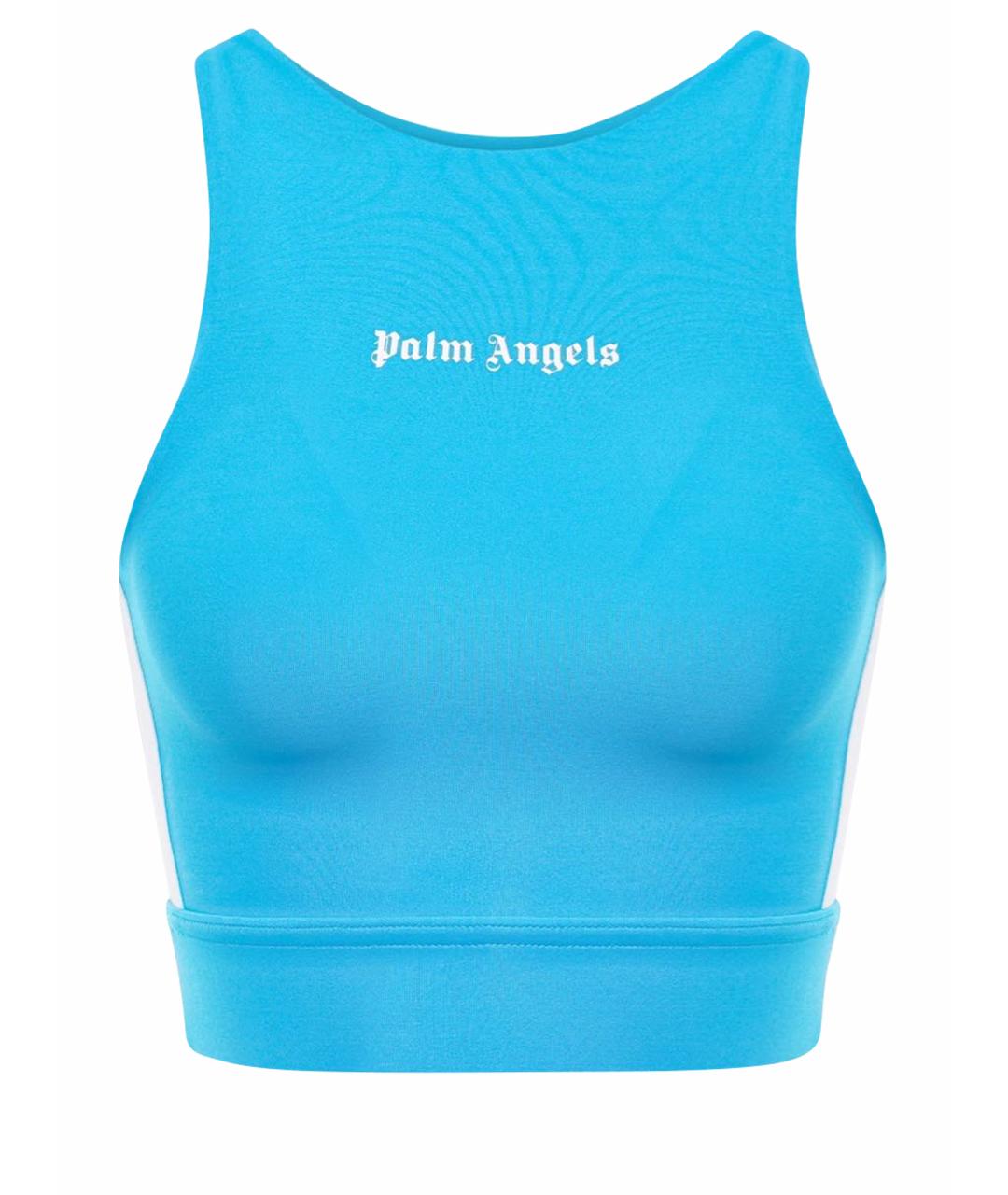 PALM ANGELS Бирюзовая полиамидовая майка, фото 1
