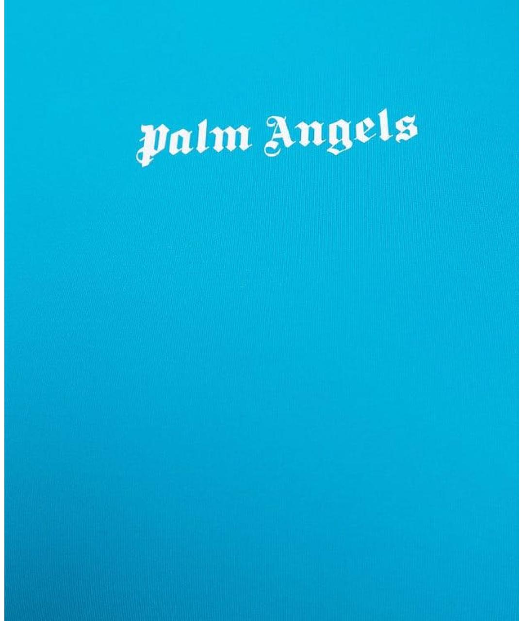 PALM ANGELS Бирюзовые полиамидовые шорты, фото 2
