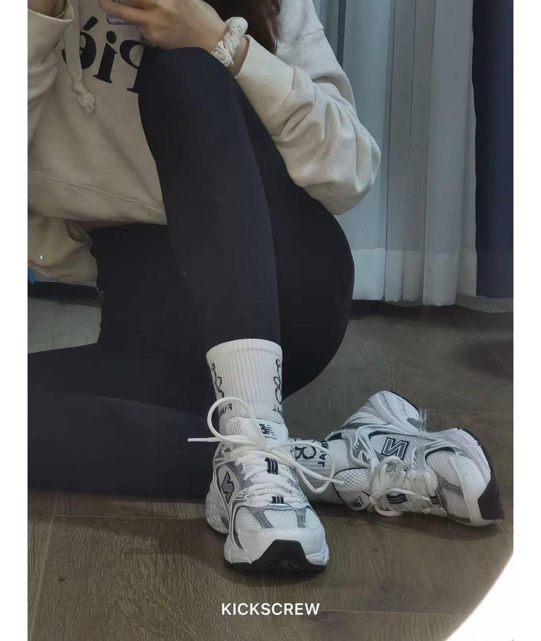 NEW BALANCE Белые текстильные кроссовки, фото 2