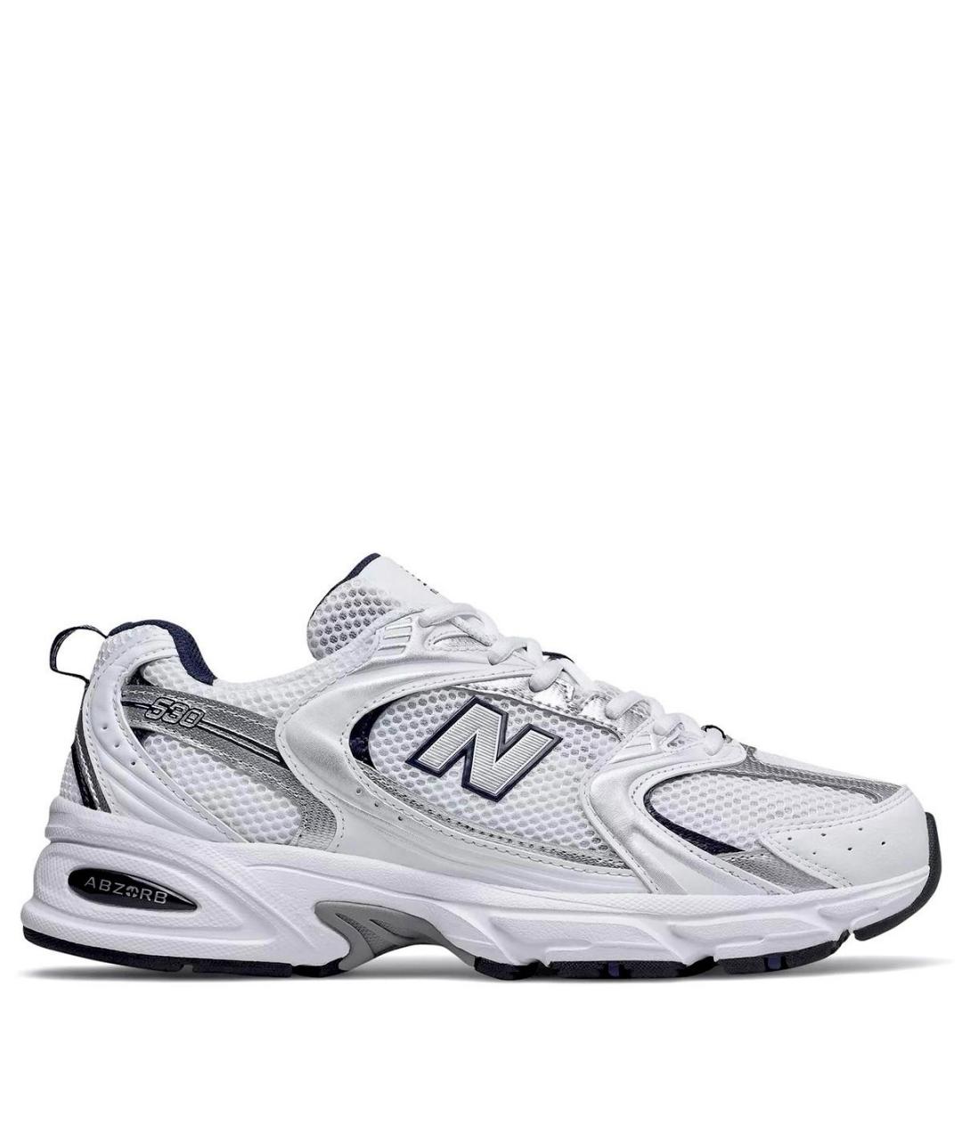 NEW BALANCE Белые текстильные кроссовки, фото 9