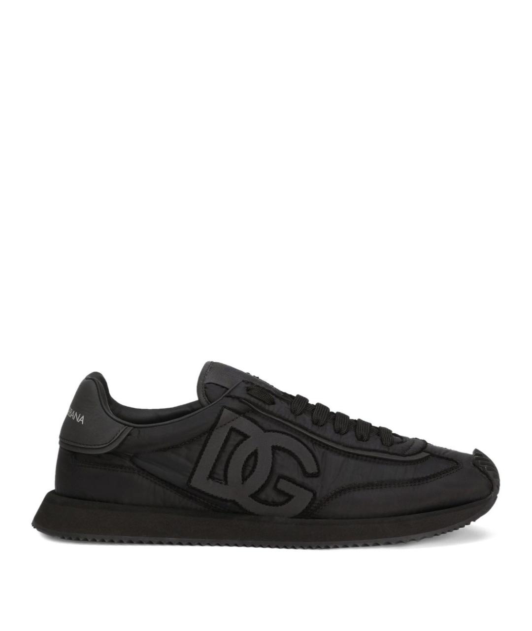 DOLCE&GABBANA Черные синтетические низкие кроссовки / кеды, фото 1