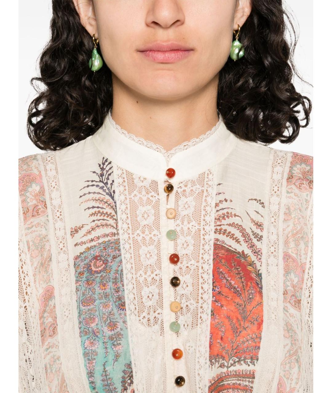 ZIMMERMANN Мульти хлопковое повседневное платье, фото 3