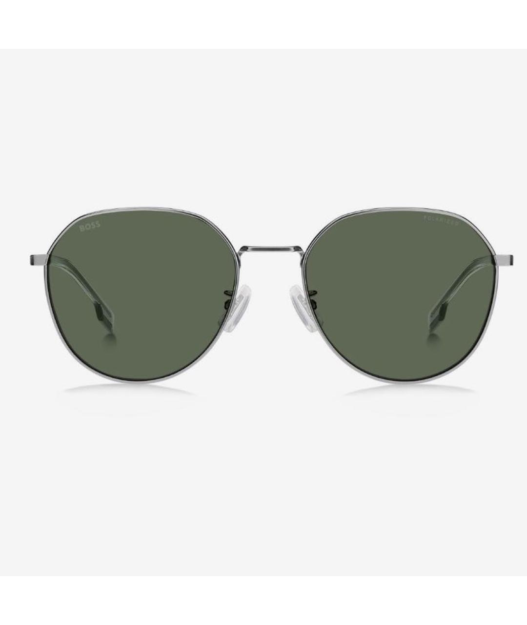 HUGO BOSS Зеленые металлические солнцезащитные очки, фото 6