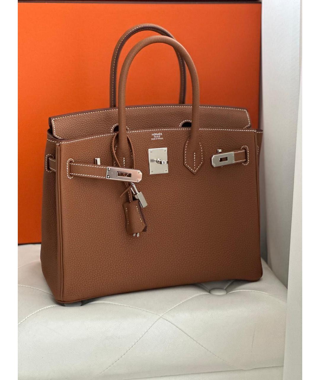 HERMES Кожаная сумка тоут, фото 2