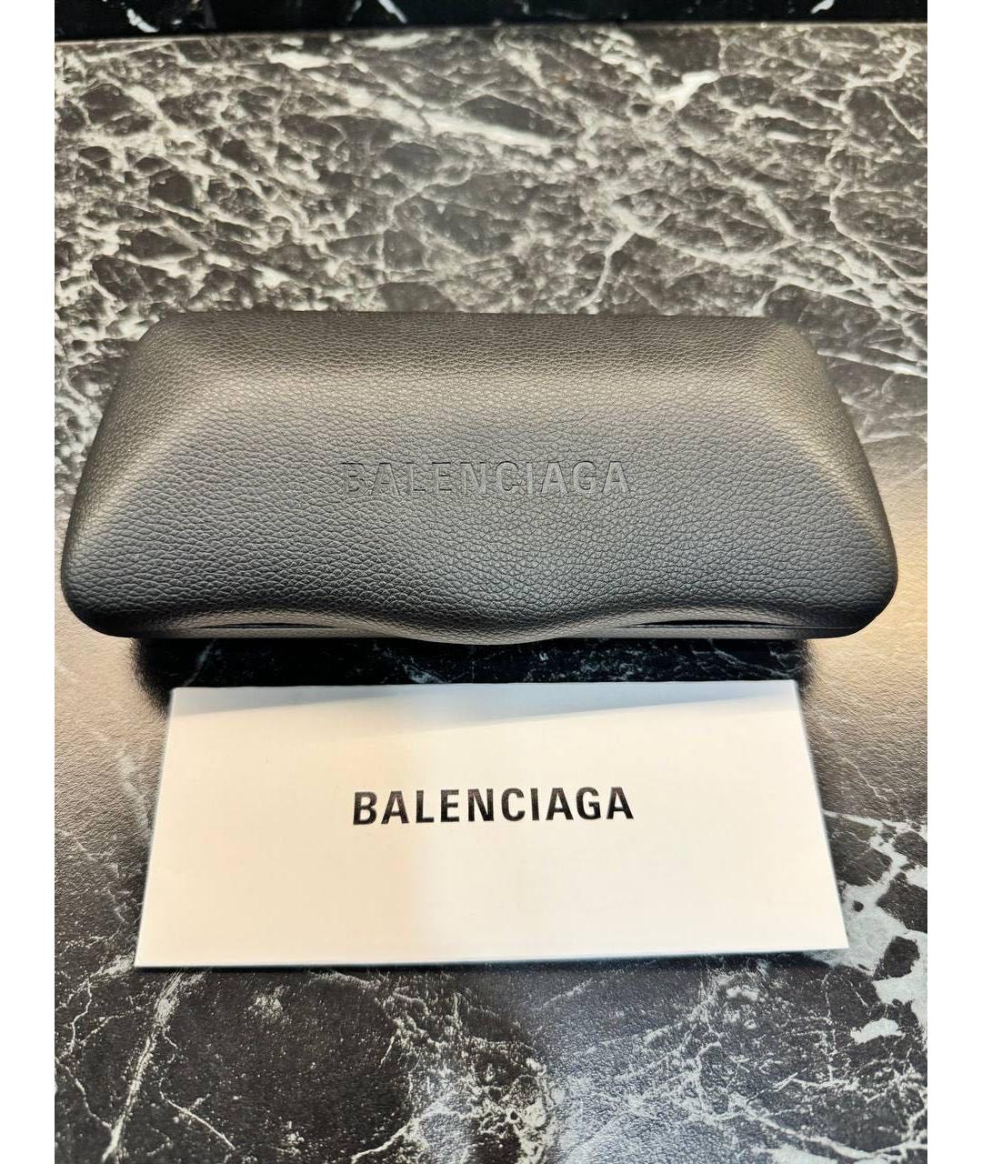 BALENCIAGA Зеленые пластиковые солнцезащитные очки, фото 4