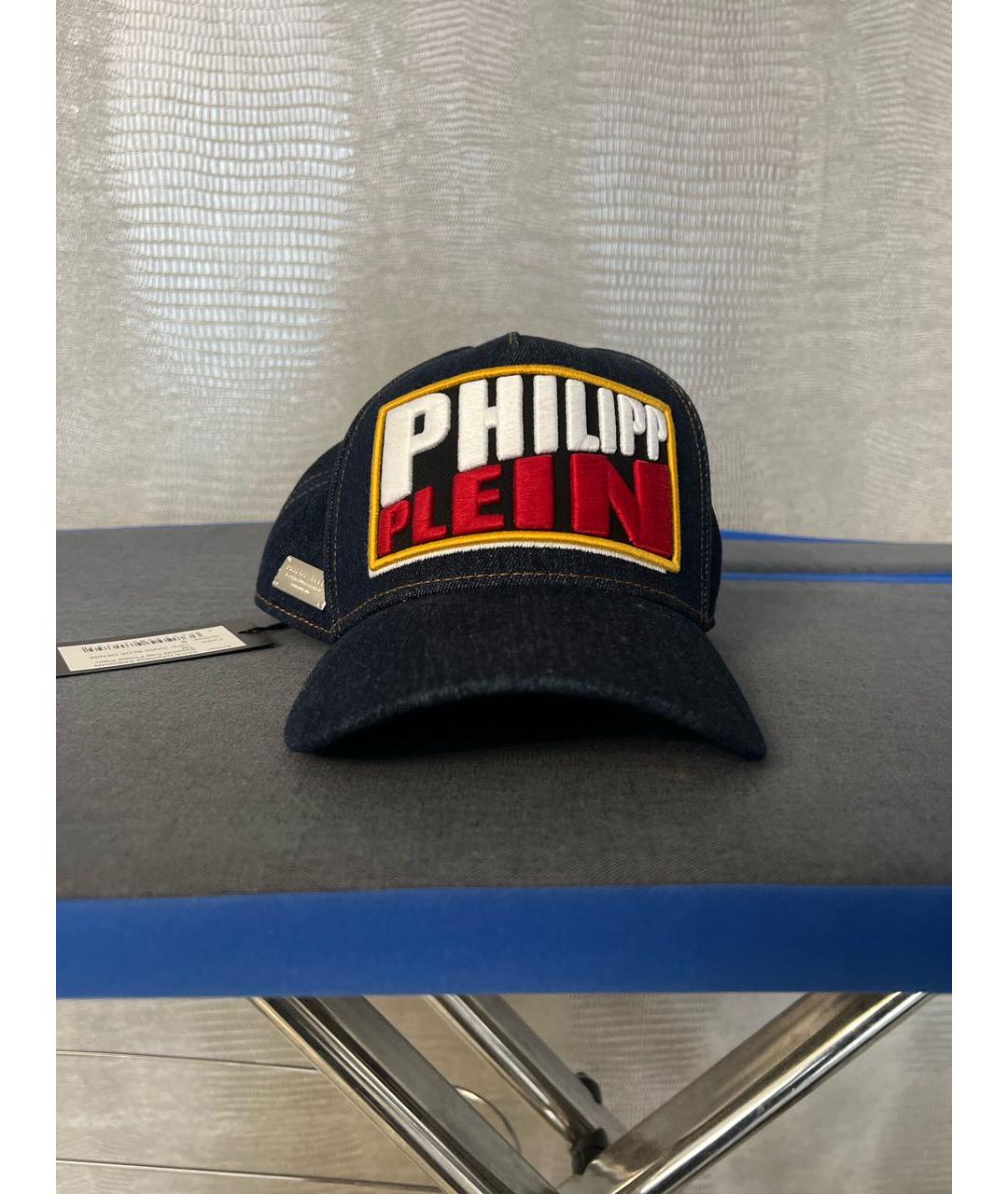 PHILIPP PLEIN Темно-синяя хлопковая кепка/бейсболка, фото 6