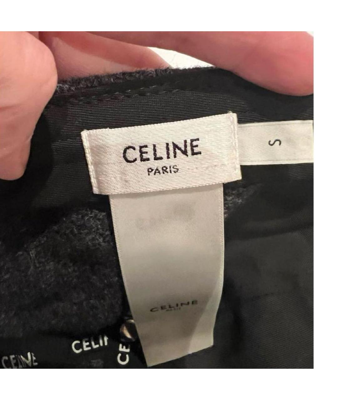 CELINE Черная кепка, фото 6