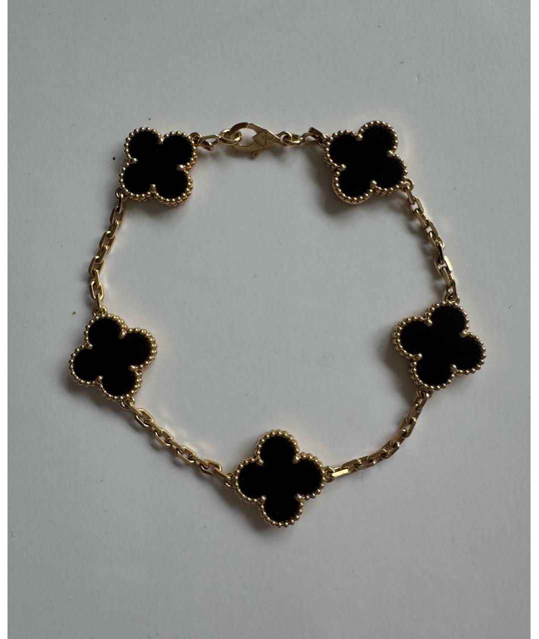 VAN CLEEF & ARPELS Черный браслет из желтого золота, фото 2