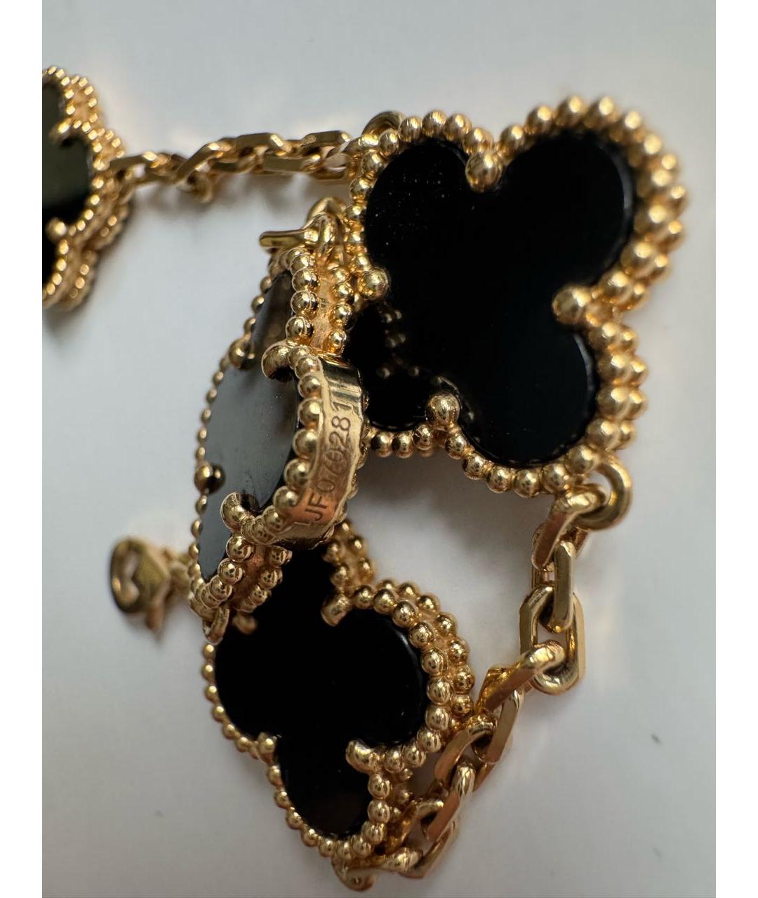 VAN CLEEF & ARPELS Черный браслет из желтого золота, фото 5