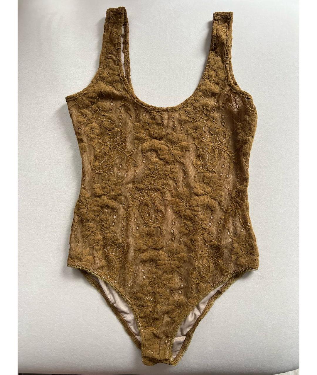 ZIMMERMANN Коричневое полиэстеровое боди, фото 8