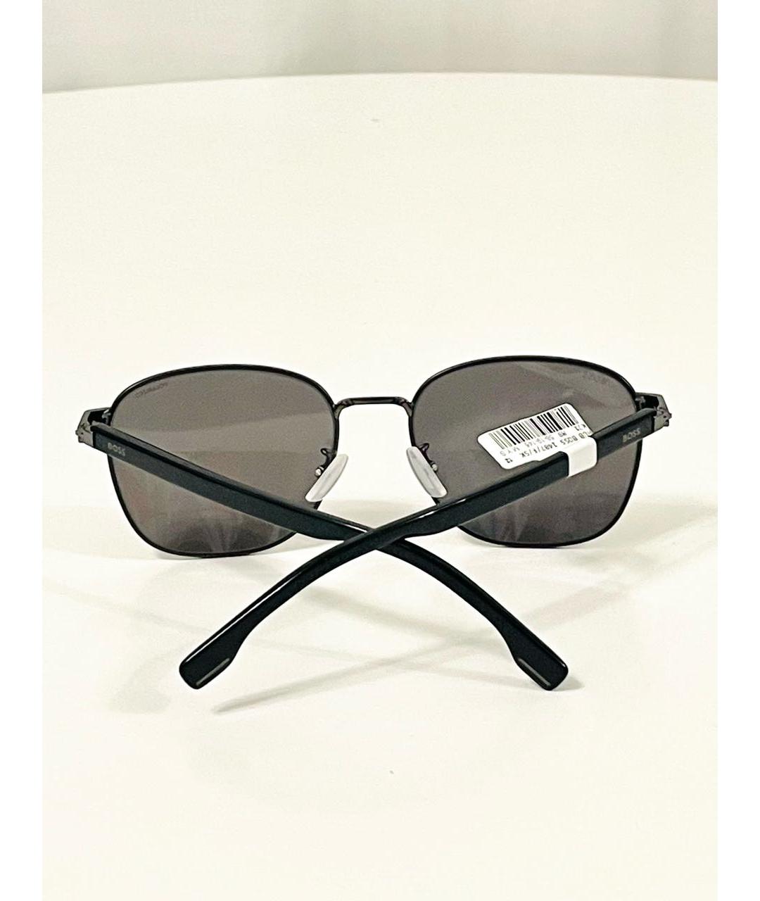 HUGO BOSS Черные металлические солнцезащитные очки, фото 7