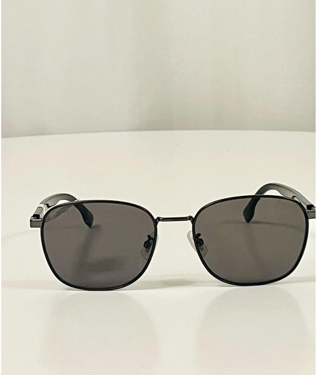 HUGO BOSS Черные металлические солнцезащитные очки, фото 6