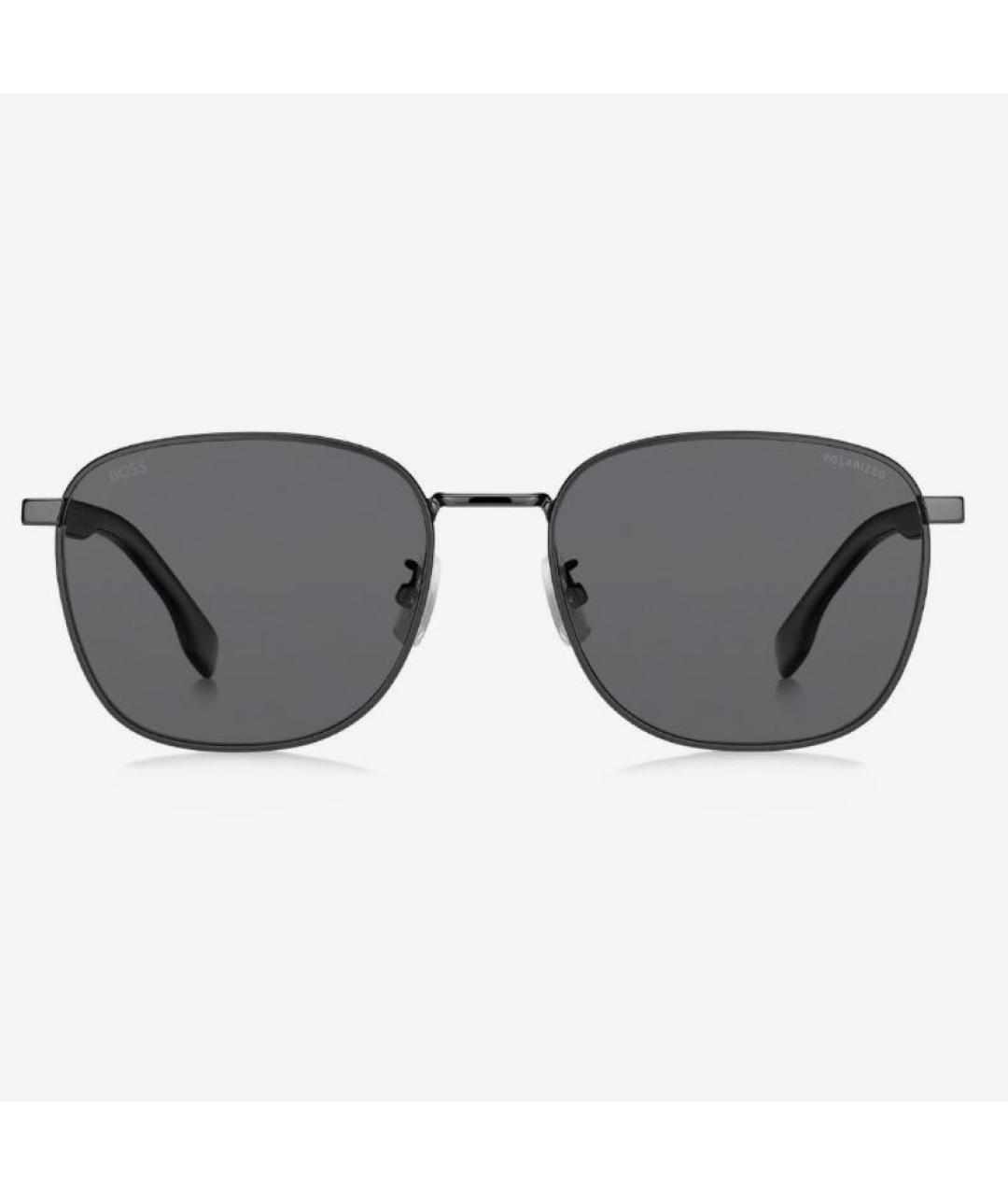 HUGO BOSS Черные металлические солнцезащитные очки, фото 9