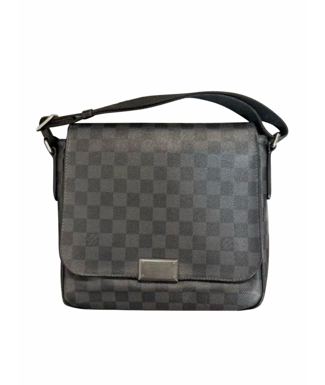 LOUIS VUITTON Антрацитовая сумка на плечо, фото 1
