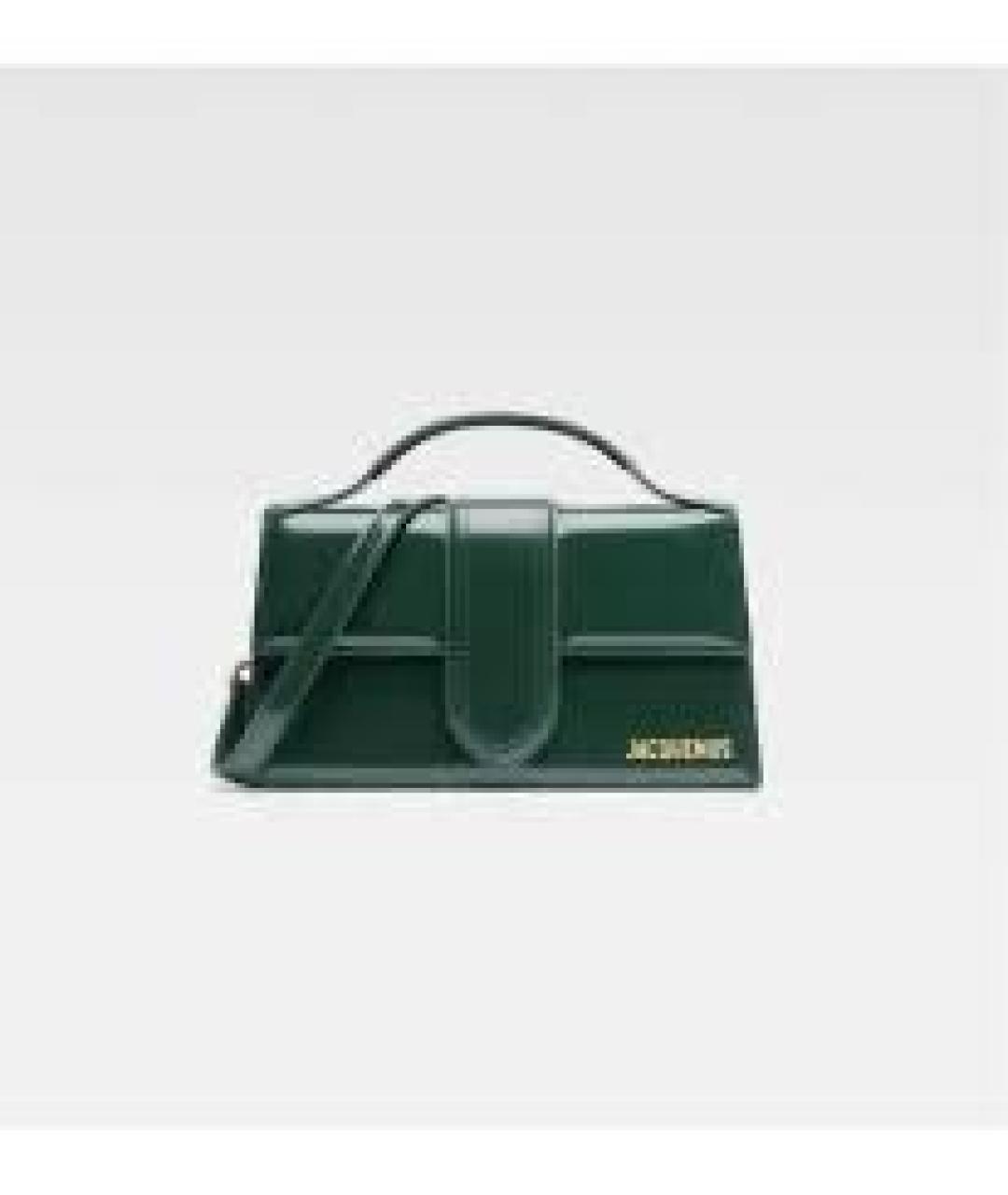 JACQUEMUS Зеленая сумка через плечо из лакированной кожи, фото 7