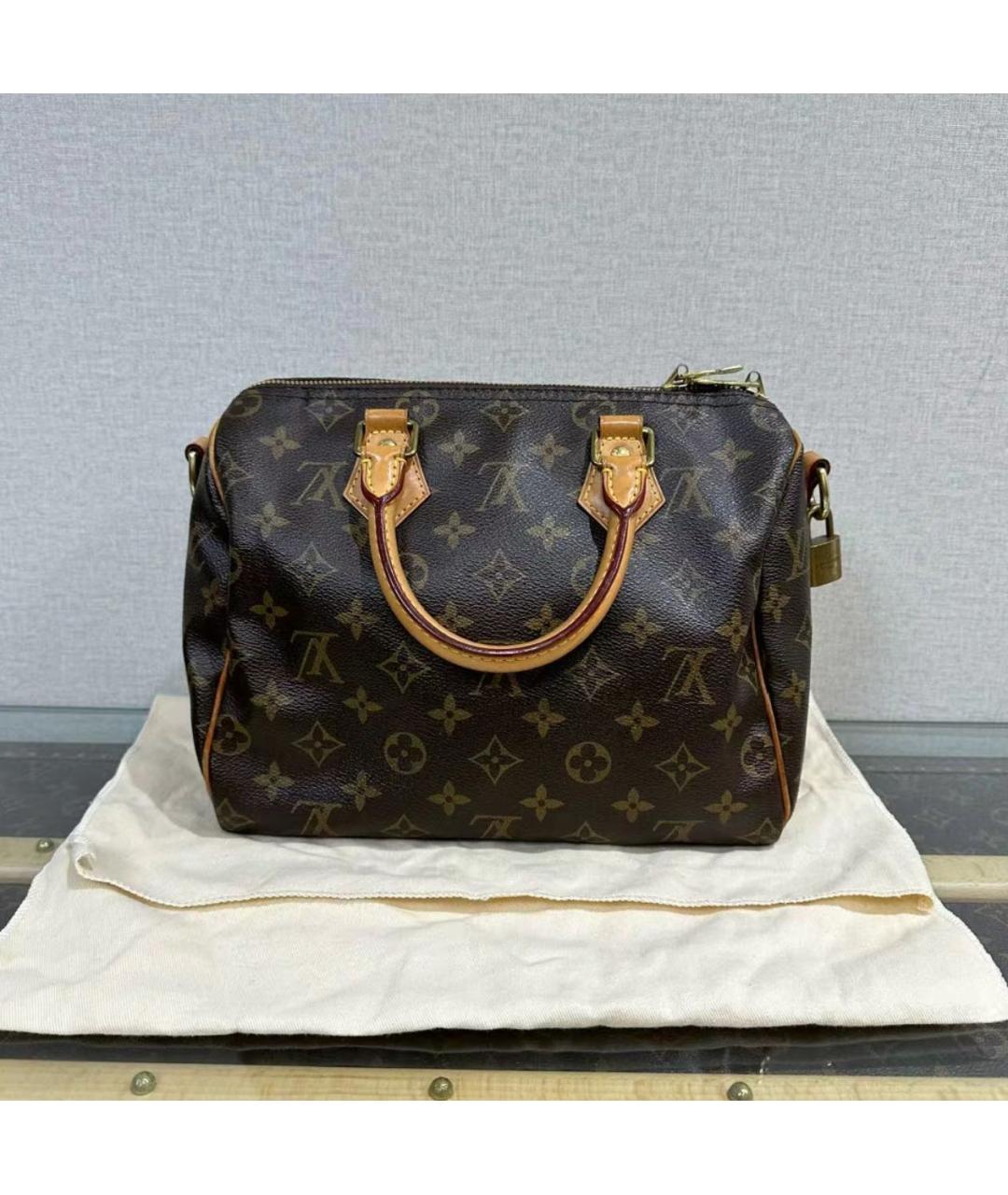 LOUIS VUITTON Коричневая кожаная сумка тоут, фото 2