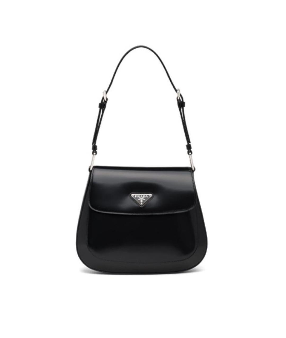 PRADA Черная сумка через плечо из лакированной кожи, фото 9