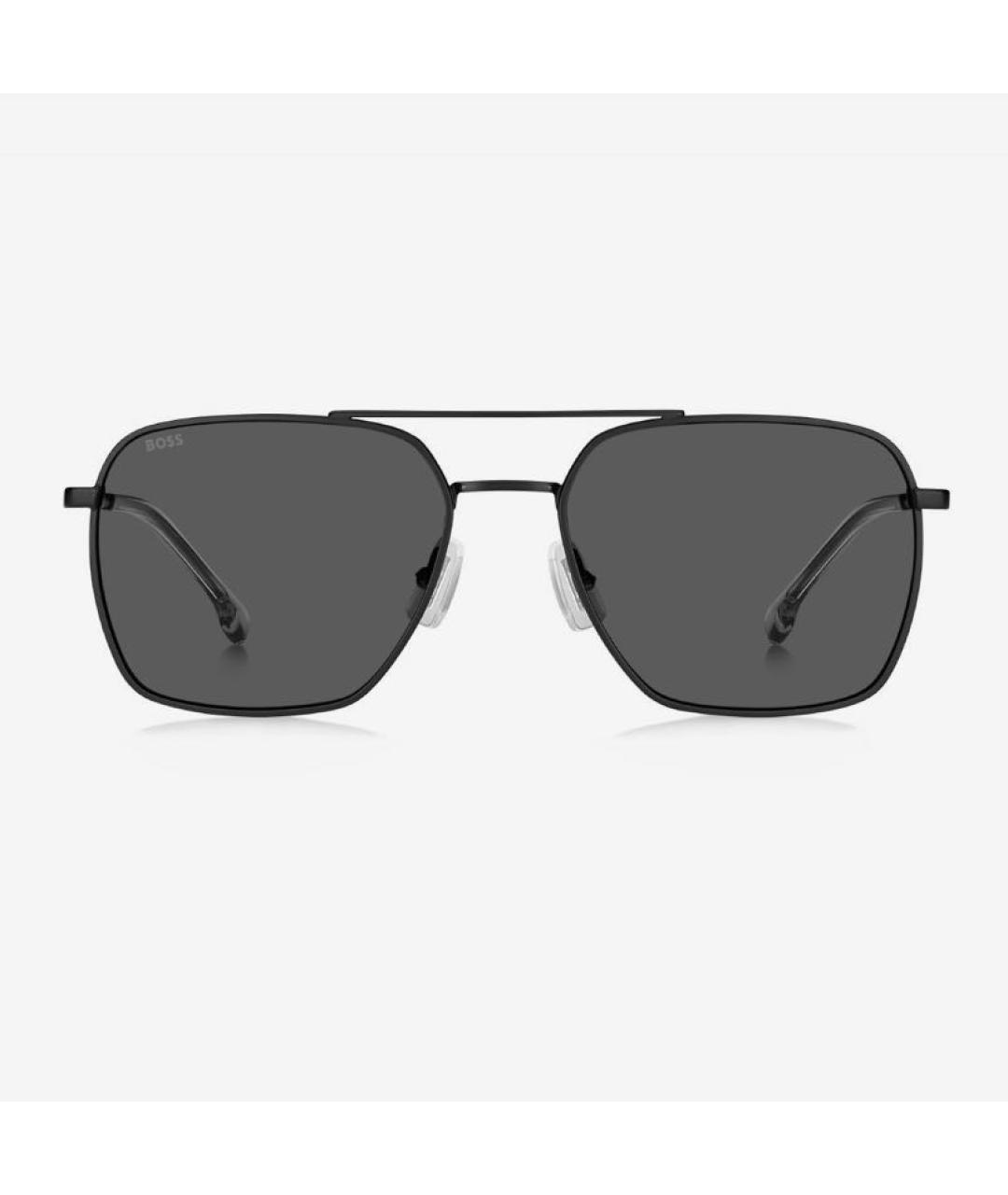 HUGO BOSS Черные металлические солнцезащитные очки, фото 8
