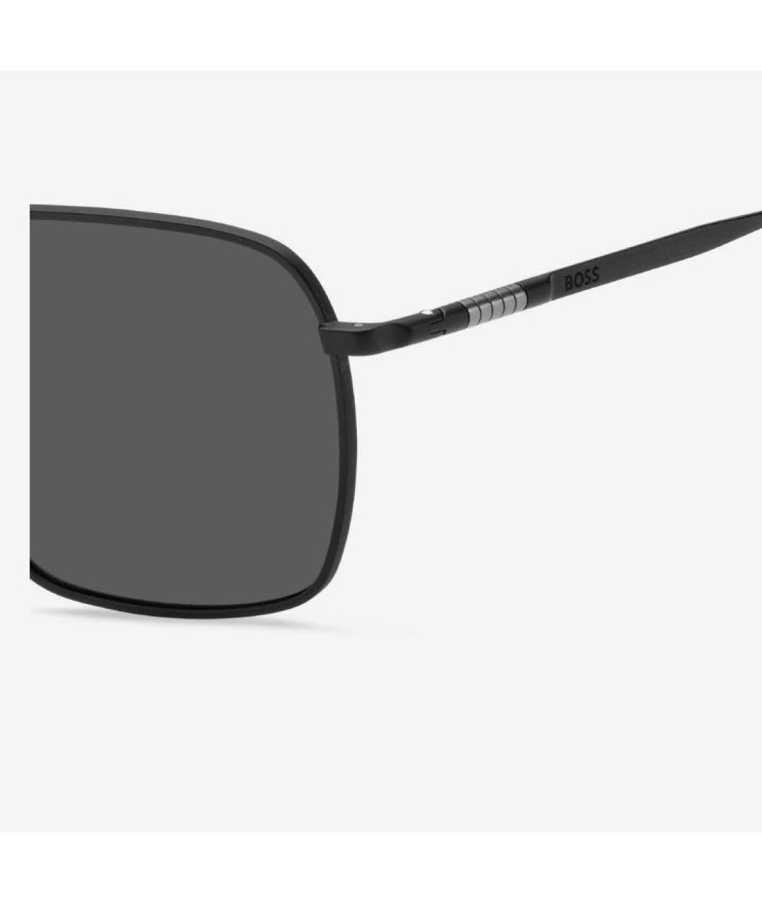 HUGO BOSS Черные металлические солнцезащитные очки, фото 3