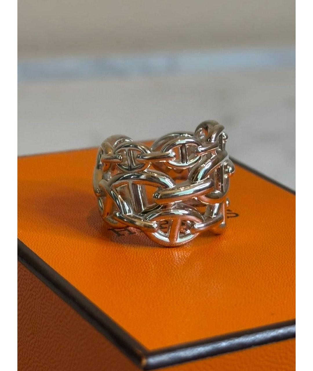 HERMES Серебряное серебряное кольцо, фото 2