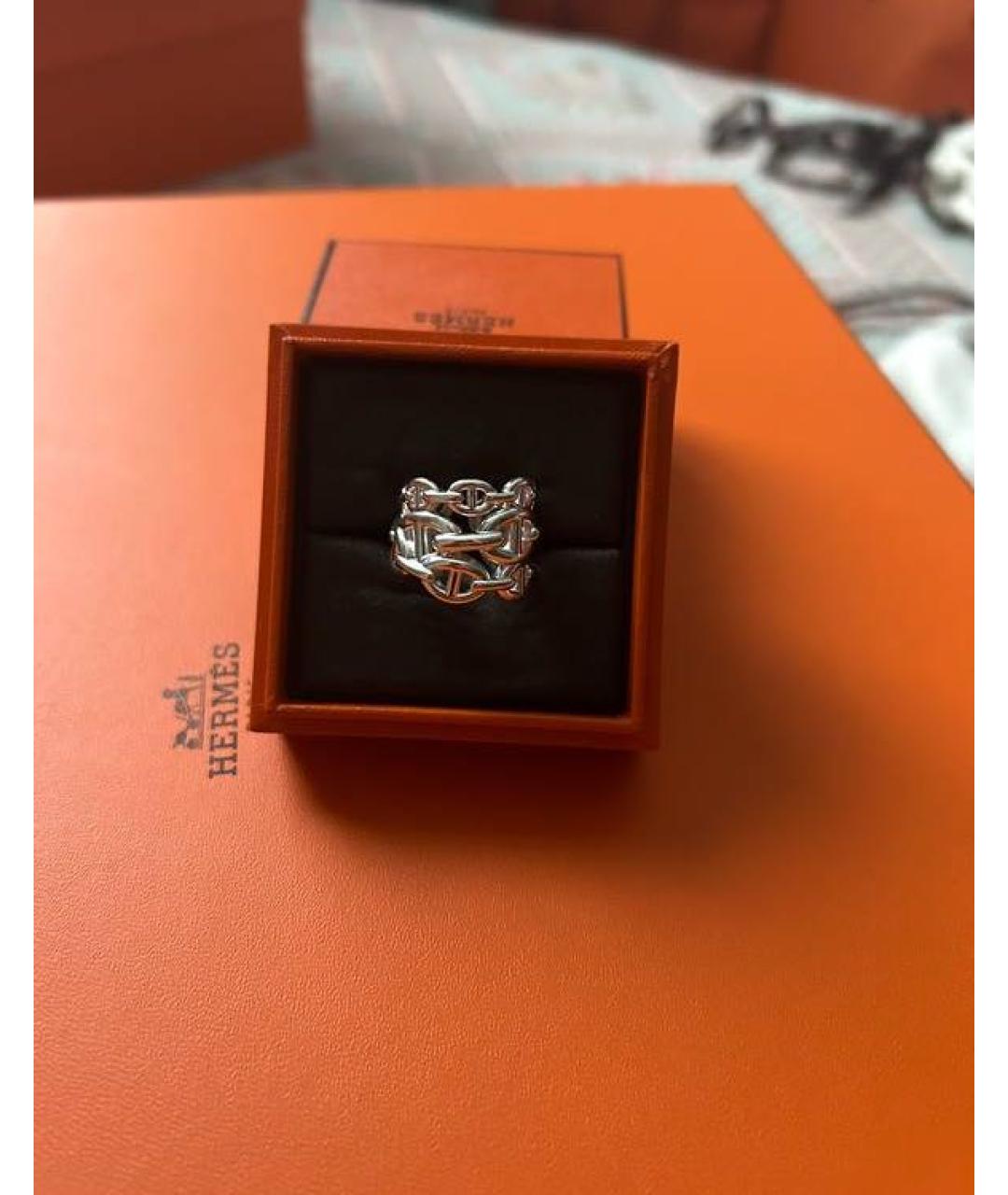 HERMES Серебряное серебряное кольцо, фото 3