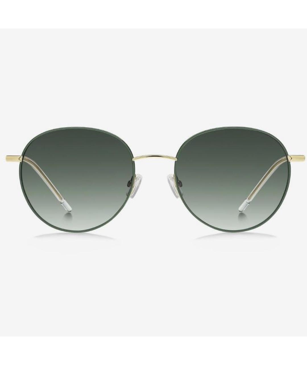 HUGO BOSS Зеленые металлические солнцезащитные очки, фото 2