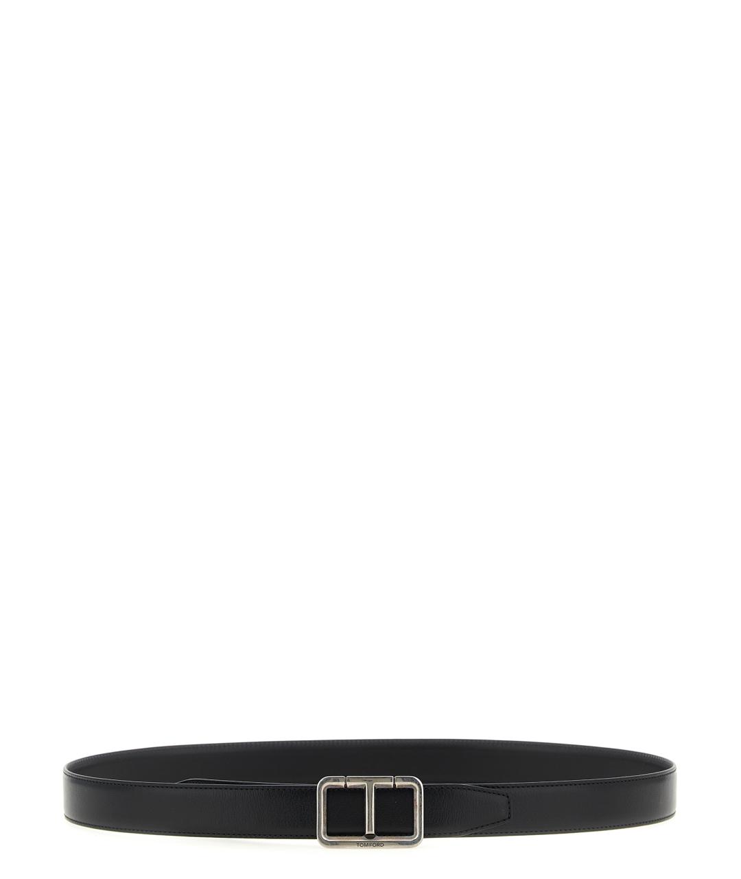 TOM FORD Черный кожаный ремень, фото 1