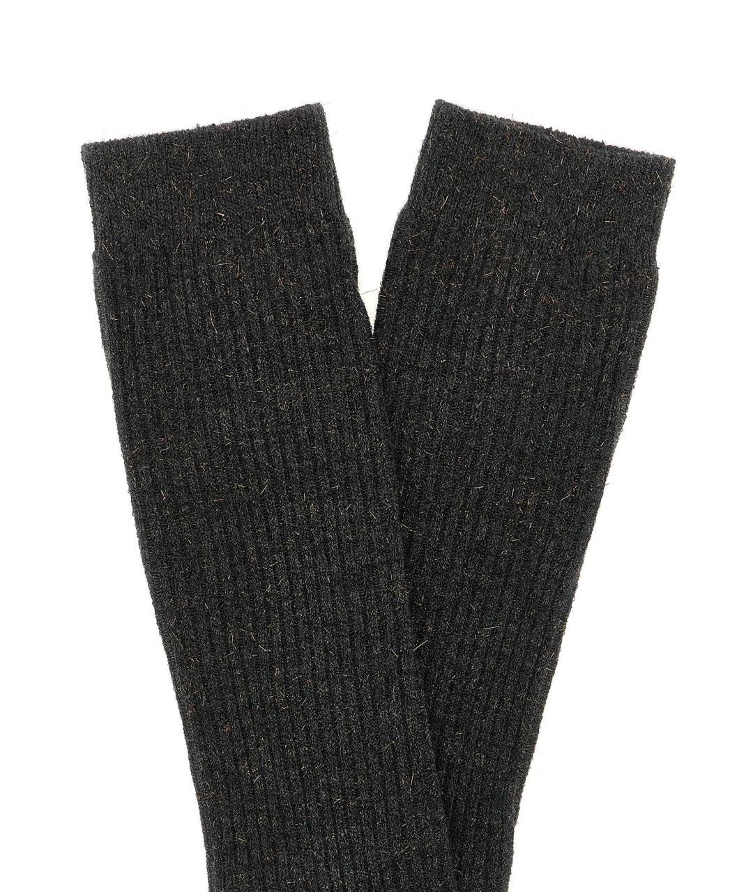 BRUNELLO CUCINELLI Антрацитовые носки, чулки и колготы, фото 3