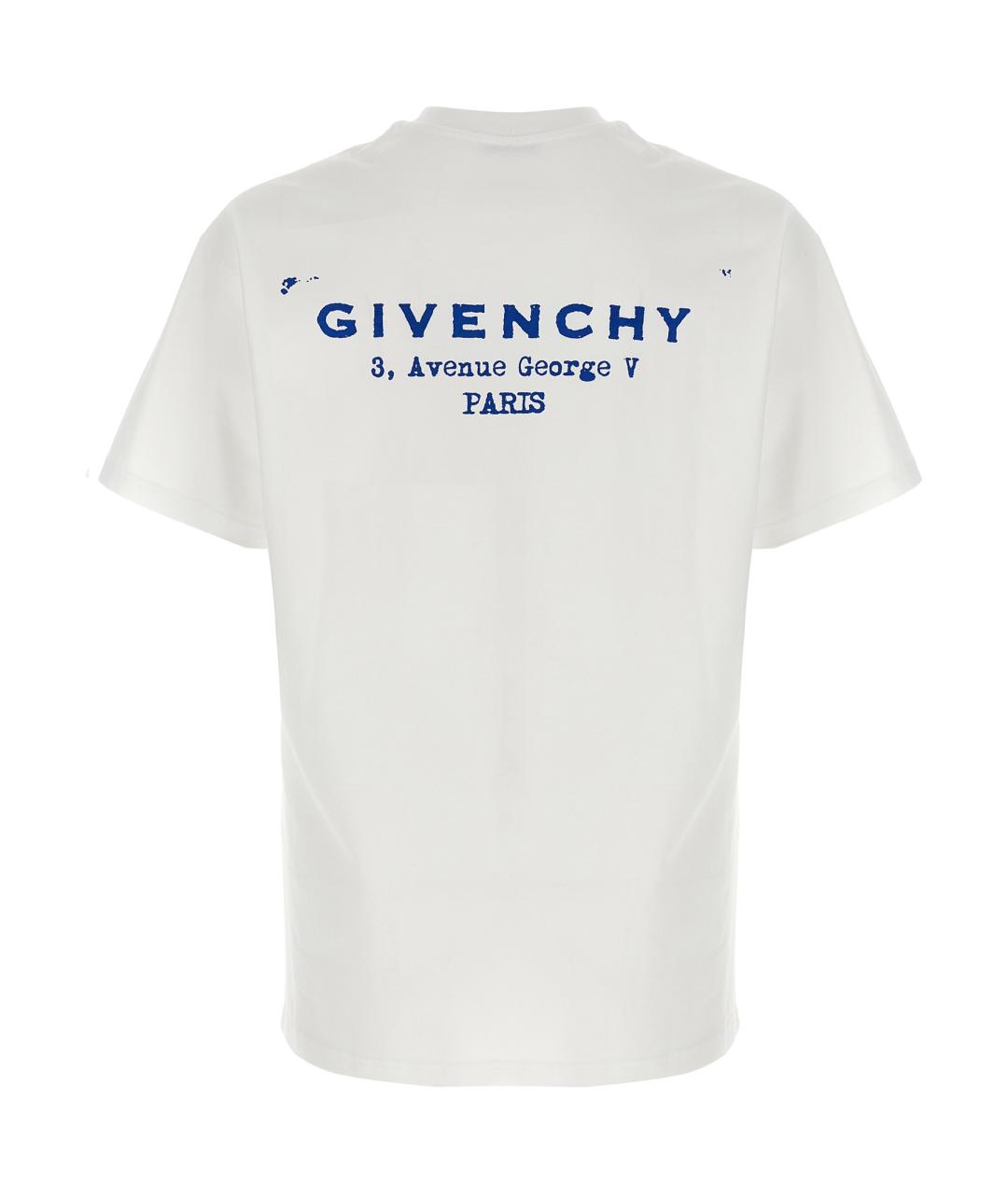 GIVENCHY Белая хлопковая футболка, фото 2