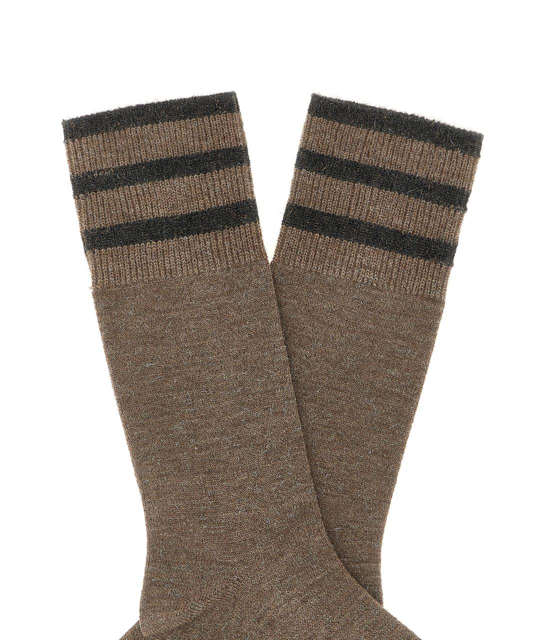 BRUNELLO CUCINELLI Коричневые носки, чулки и колготы, фото 3
