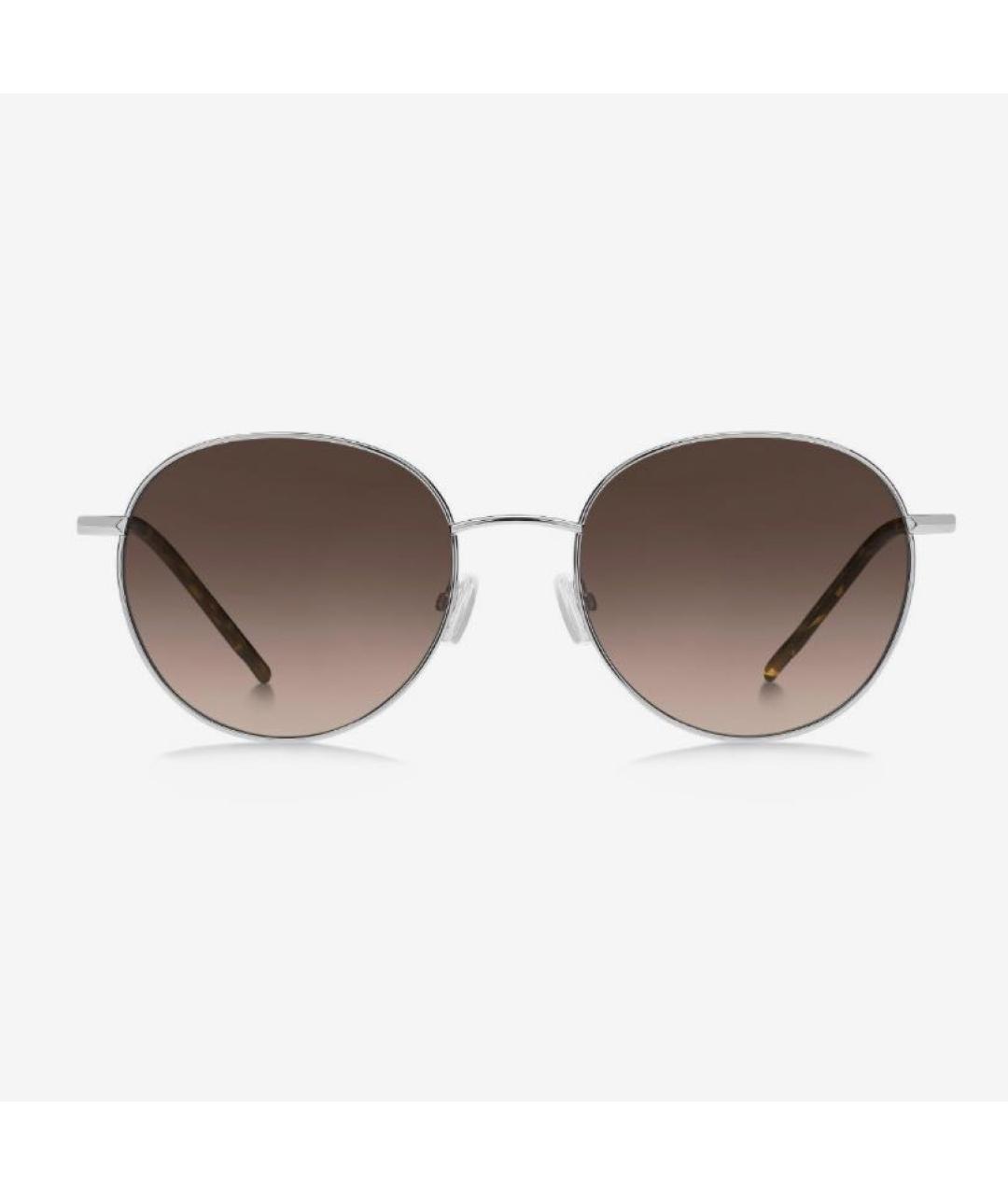 HUGO BOSS Коричневые металлические солнцезащитные очки, фото 7