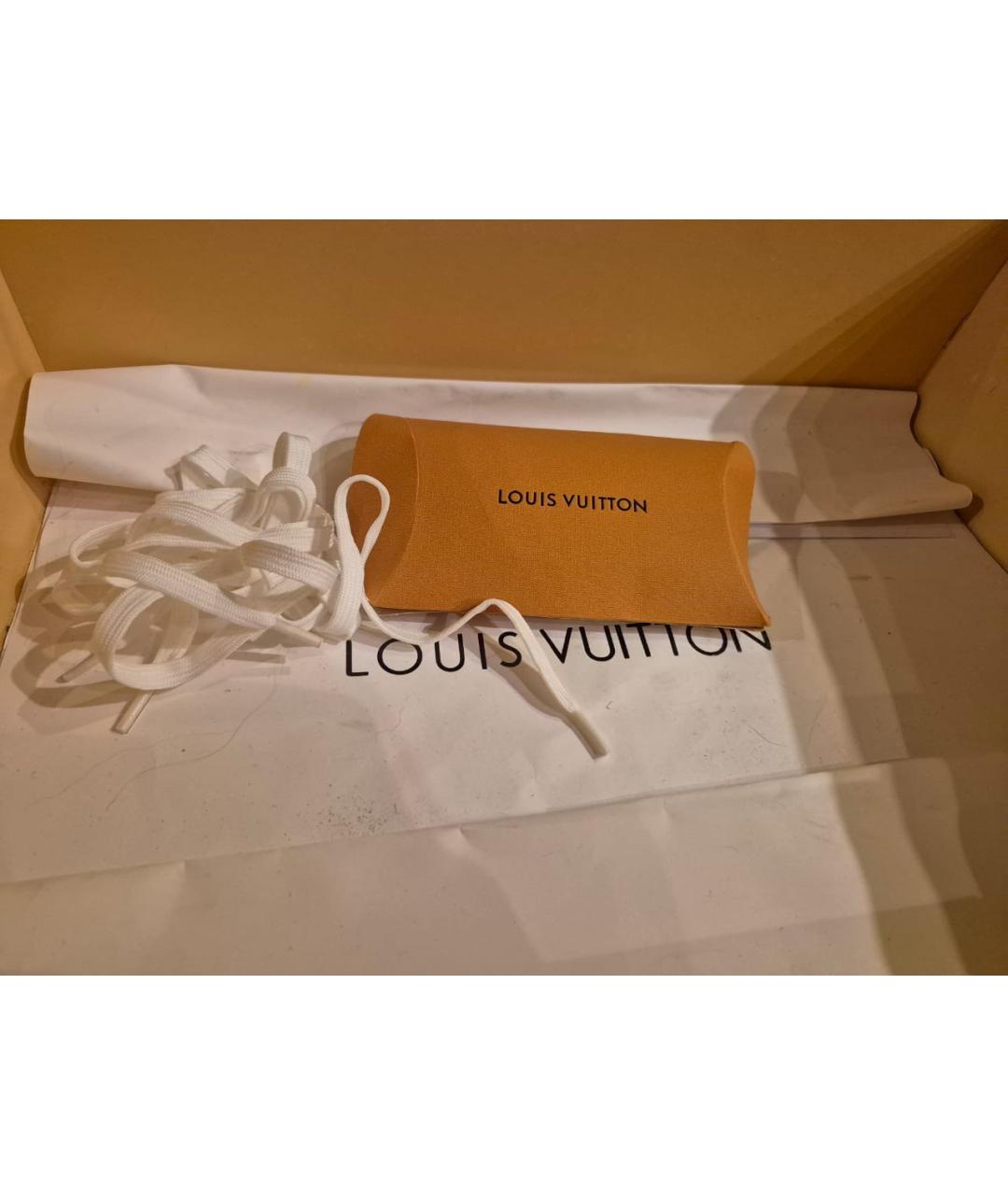 LOUIS VUITTON Черные кожаные кеды, фото 7