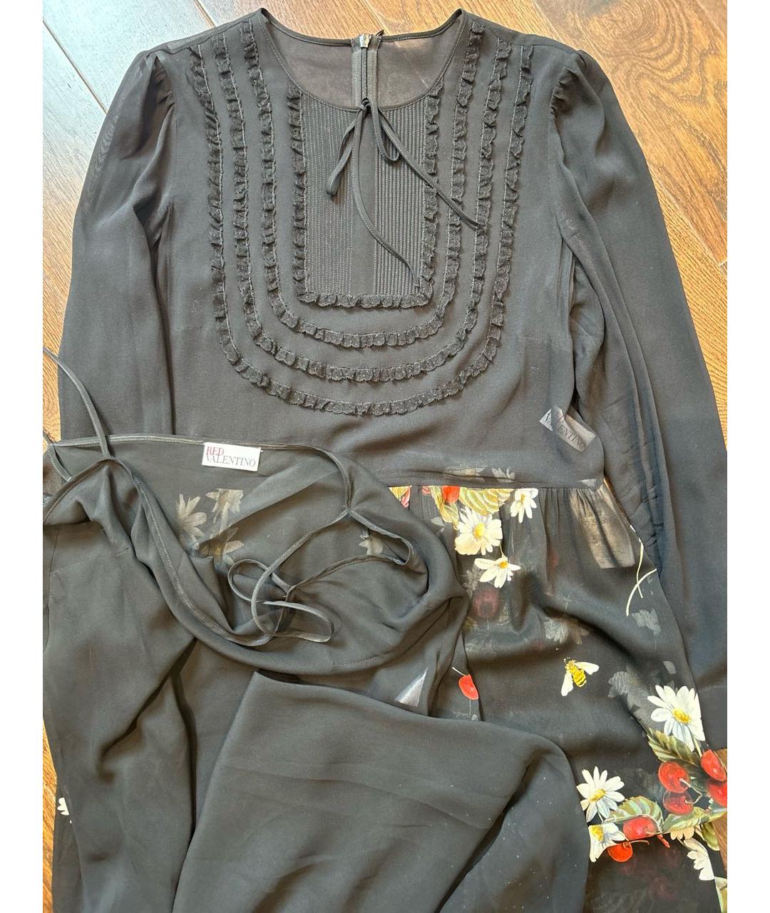 RED VALENTINO Шелковое платье, фото 4