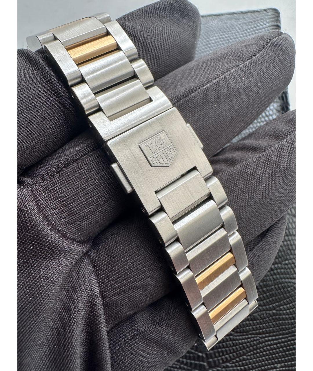 TAG HEUER Черные часы из золота и стали, фото 7