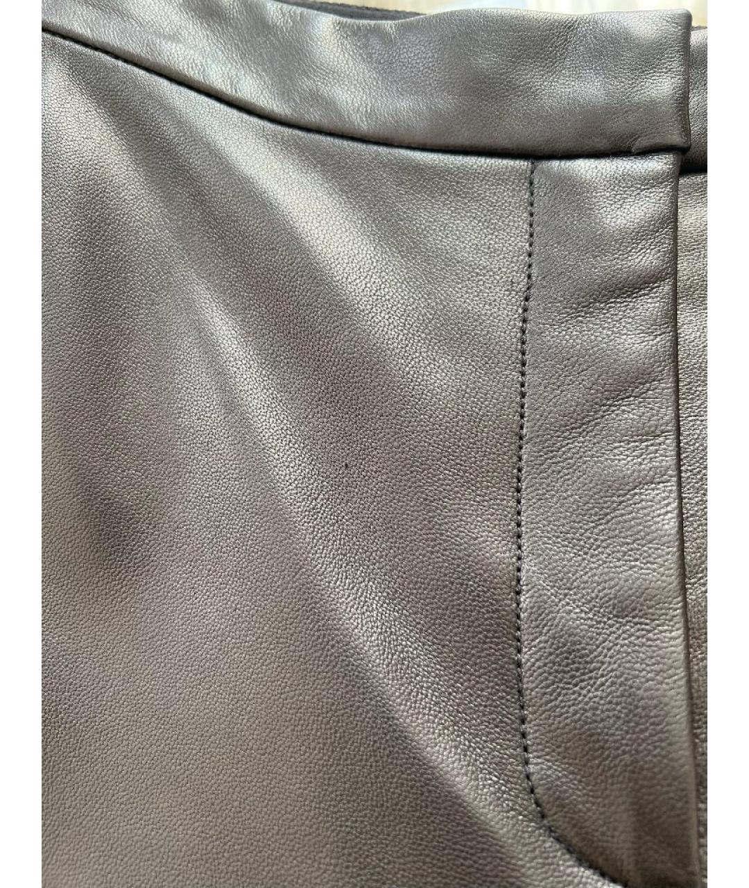 BALMAIN Черные кожаные шорты, фото 4