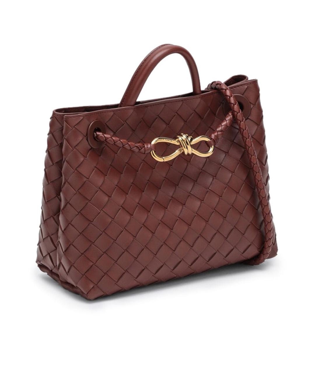 BOTTEGA VENETA Коричневая кожаная сумка тоут, фото 2