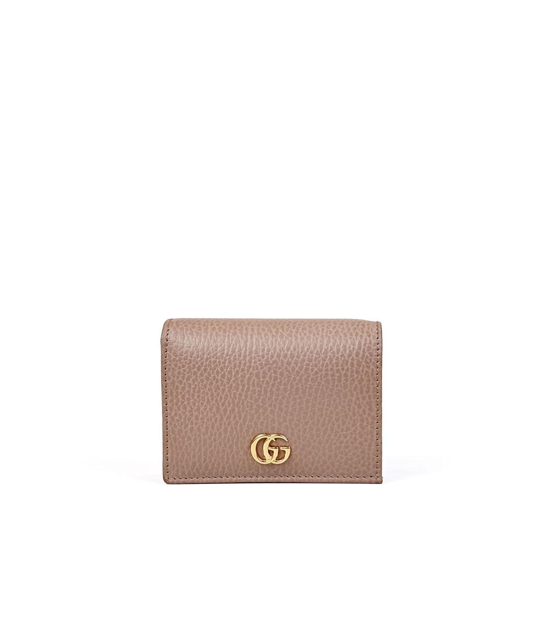 GUCCI Бежевый кожаный кошелек, фото 8