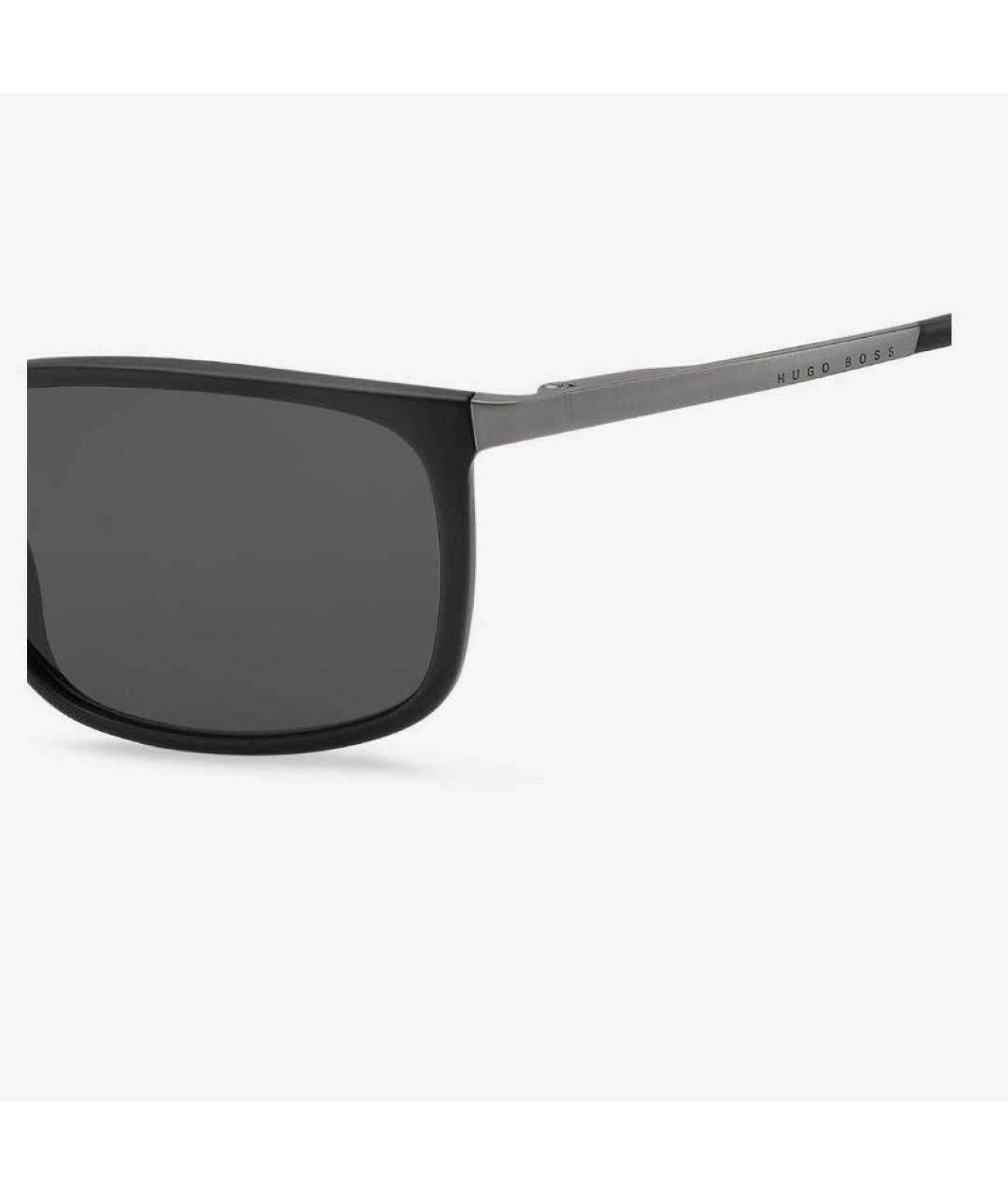 HUGO BOSS Черные металлические солнцезащитные очки, фото 2