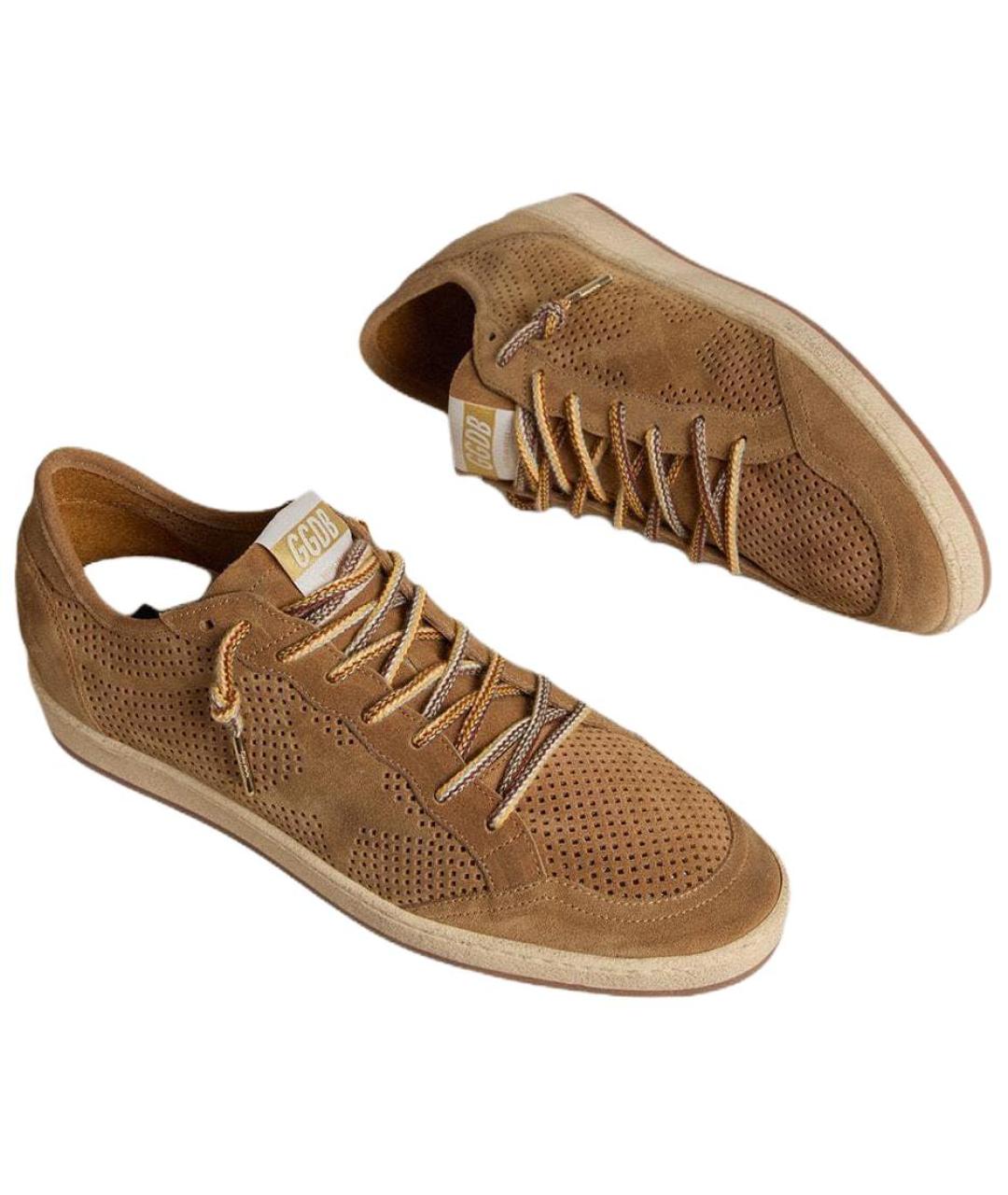 GOLDEN GOOSE DELUXE BRAND Коричневые низкие кроссовки / кеды, фото 3