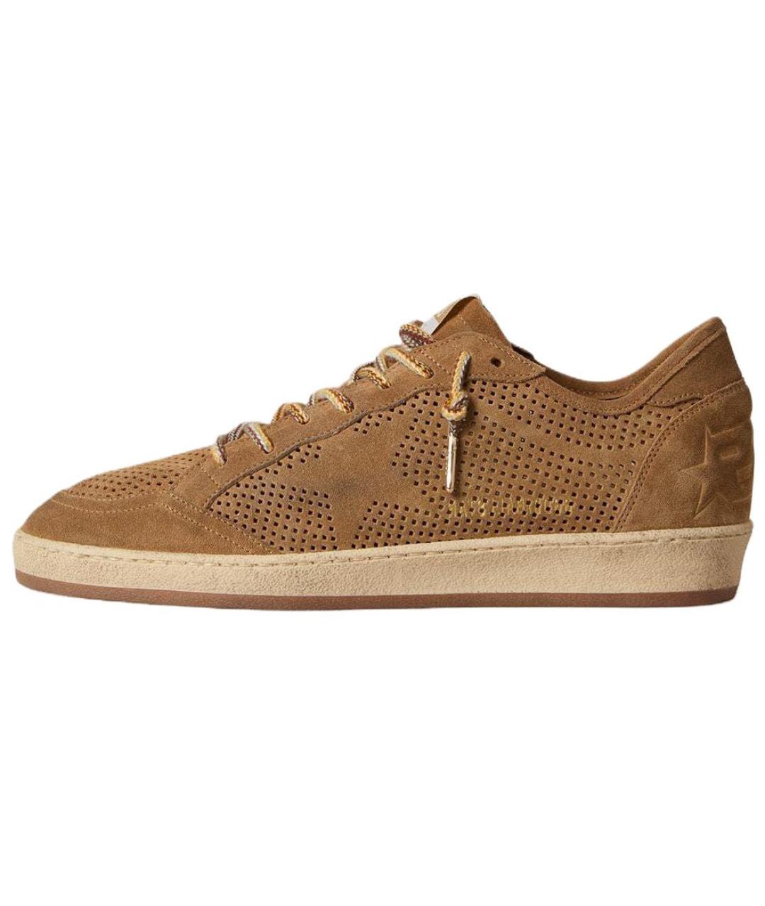 GOLDEN GOOSE DELUXE BRAND Коричневые низкие кроссовки / кеды, фото 2
